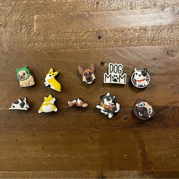 Assorted Dog Lovers 10 piece Crocs Charms Set - Picture 2 of 5